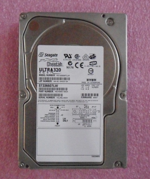 Seagate Cheetah 10K.6 St336607LW 36.7GB 10000 rpm SCSI Internal Hard Drive